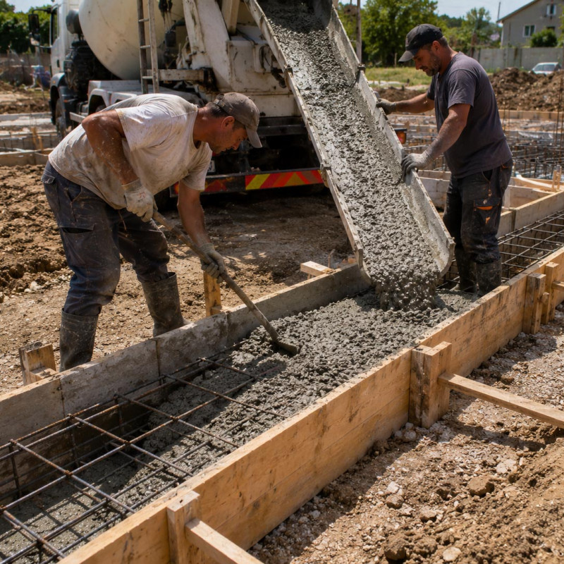 Betoniranje temelja | preduzimac.co.rs - Novi Sad