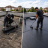 Prikaz izrade i sanacije ravnih krovova, pre i posle | preduzimac.co.rs - Novi Sad