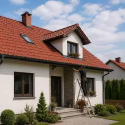 Montaža oluka na porodičnoj kući | preduzimac.co.rs - Novi Sad
