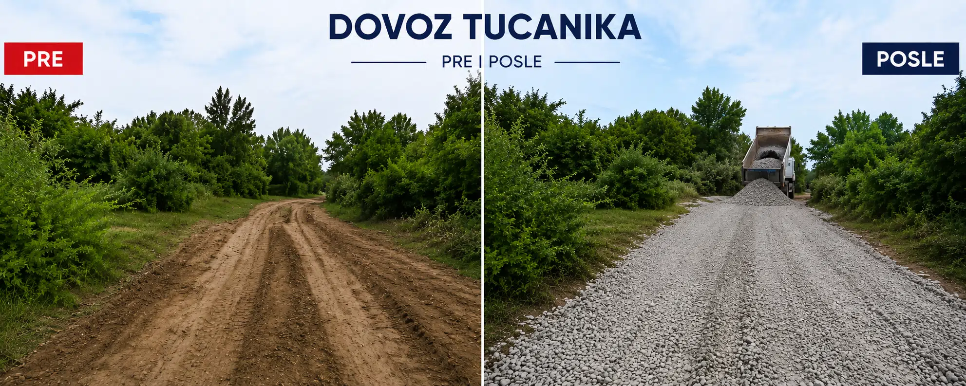Popravka i renoviranje krova. Prikaz izgleda krova porodične kuće u Kaću pre i posle| preduzimac.co.rs Prikaz Pre i Posle sanacije i izrade novog krova.